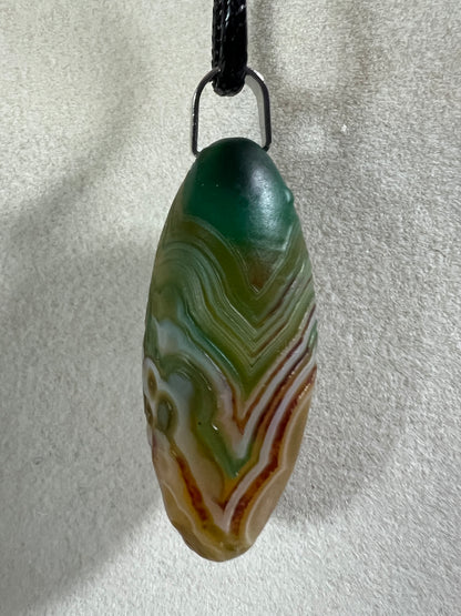 Gobi Agate Pendant. Colorful Gobi Desert Agate. World Famous Rare Botryoidal Chalcedony. Very Unique Crystal Necklace!