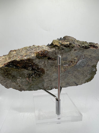 Epidote And Spessartite Garnet Specimen. Large Mixed Mineral Display Crystal. Gorgeous Colors With Amazing Crystals.