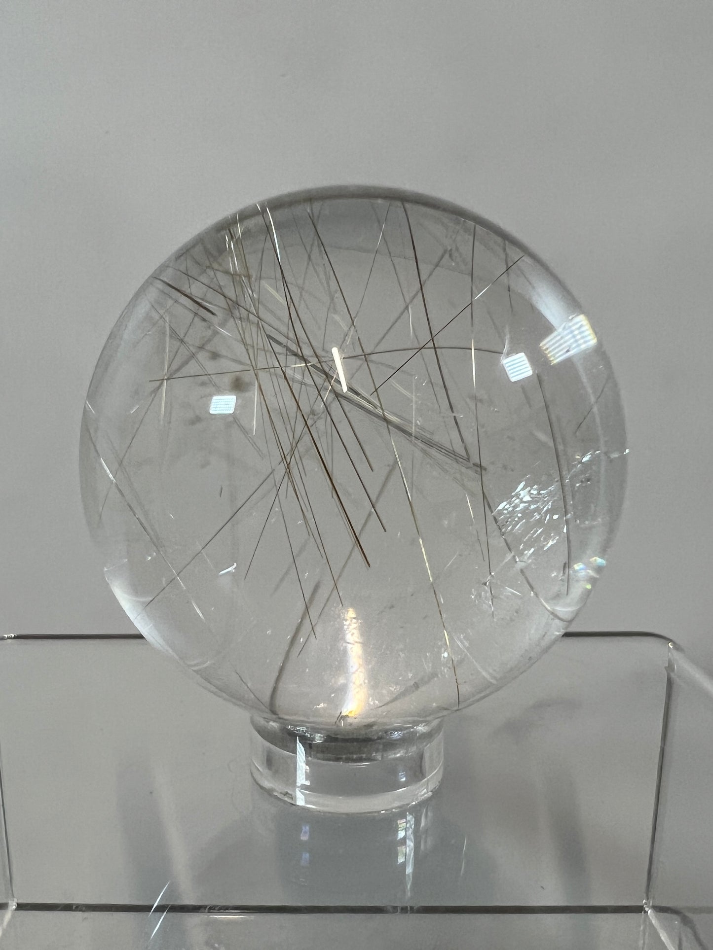 Rutile Quartz Sphere. High Quality Golden Rutilated Quartz. Stunning Display Sphere