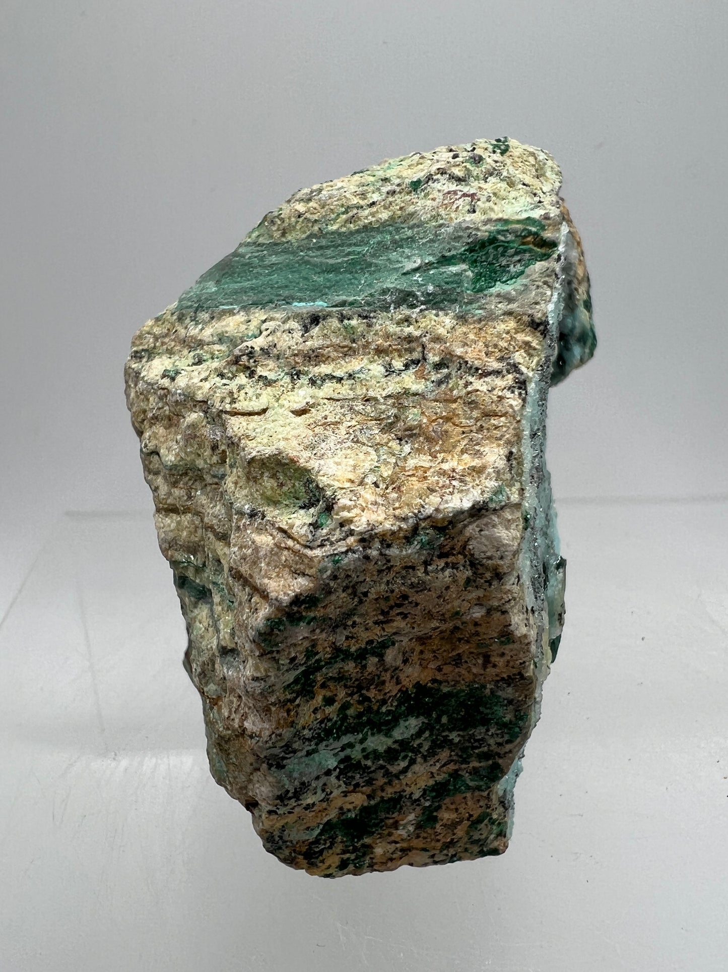 Chrysocolla And Malachite Specimen. Druzy Chrysocolla From Likasi, Congo. Gorgeous Display Crystal.