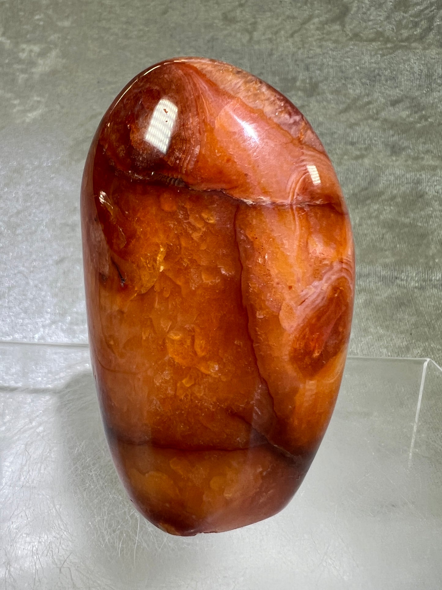 Carnelian Polished Freeform. Stunning Agate From Madagascar. Amazing Colors On This High Quality Crystal