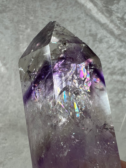 Phantom Amethyst Tower. Gorgeous Amethyst With Amazing Rainbows. High Quality Rare Crystal.