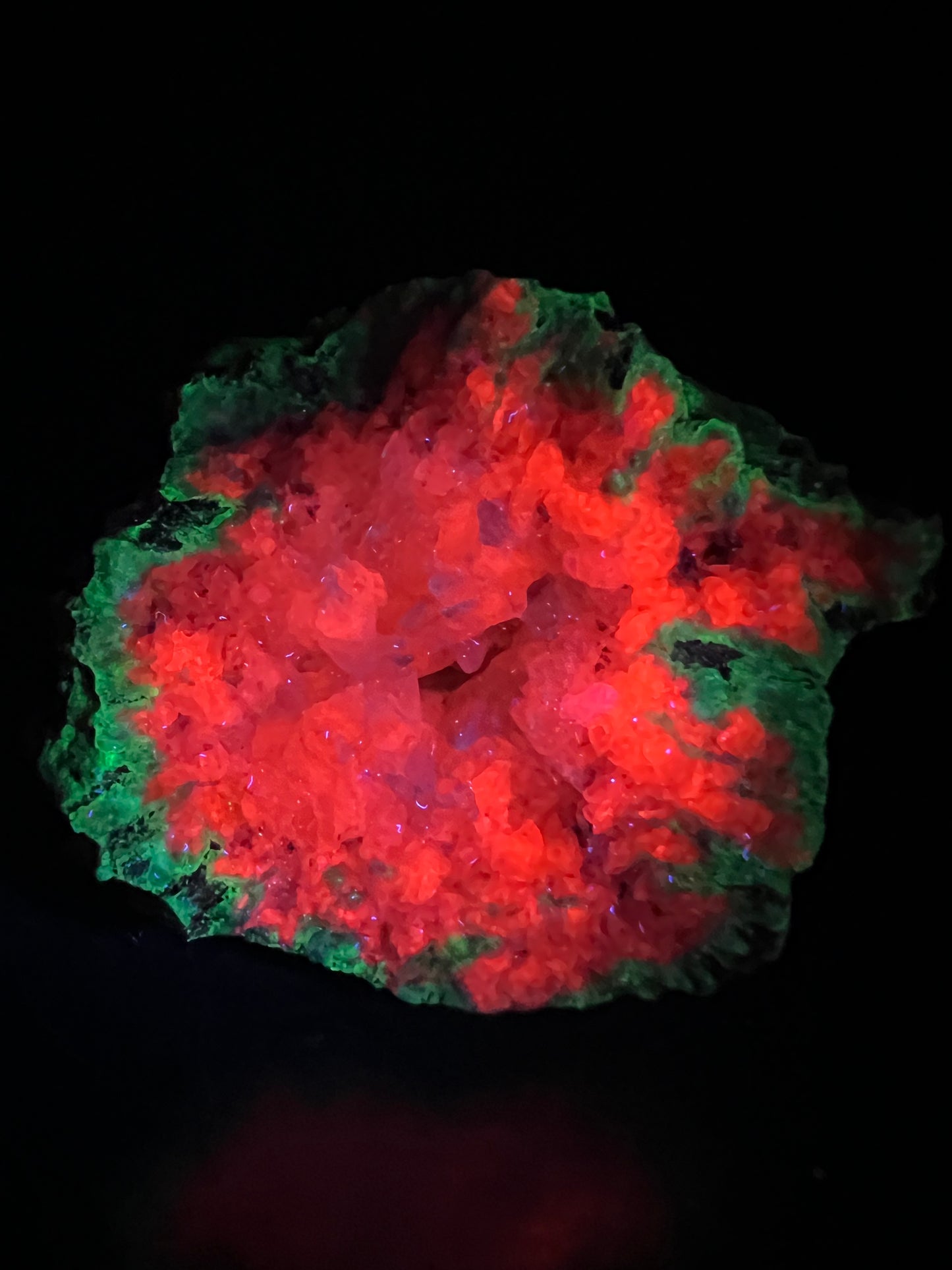 Watermelon Calcite Specimen. New Discovery From Argentina. Stunning UV Reactive Display Crystal.