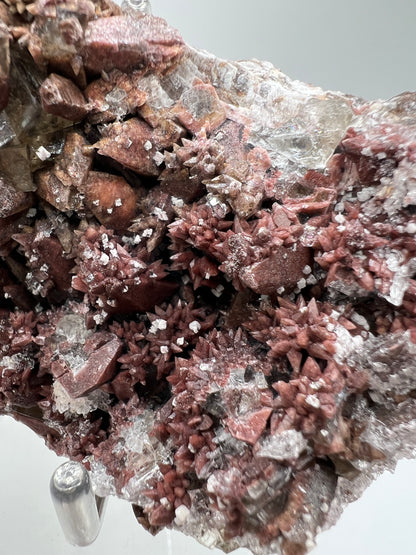 Dogtooth Calcite And Fluorite Specimen. Amazing Three Generations Of Calcite Growth. Gorgeous High Quality Mineral Specimen