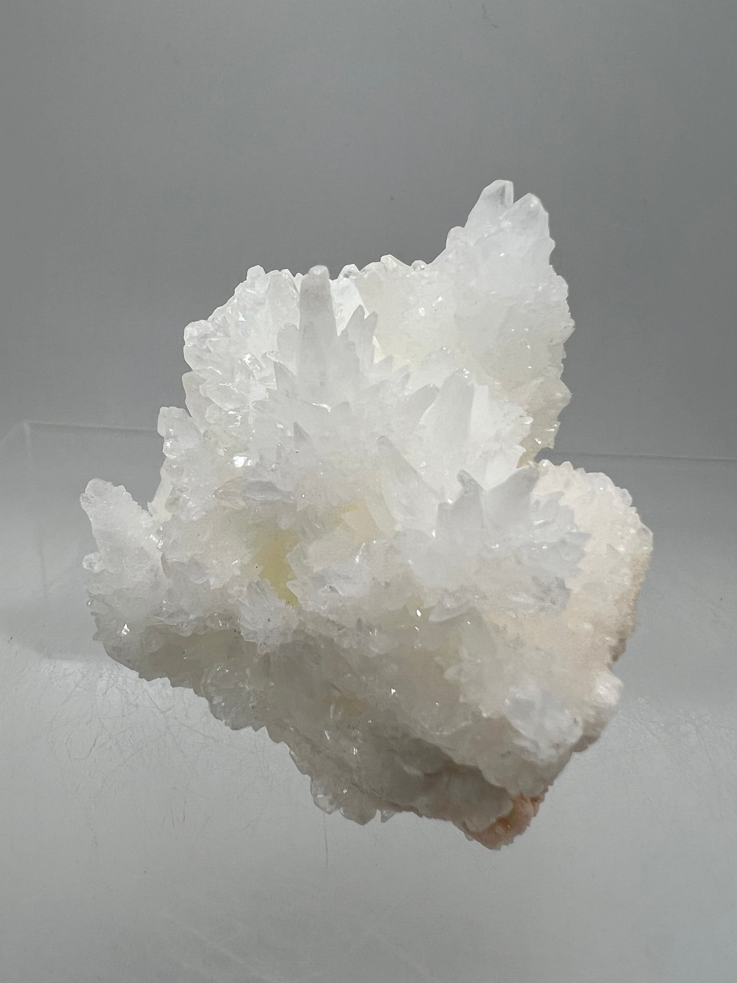 White Aragonite Crystal Specimen. Gorgeous Cave Calcite From Mexico.