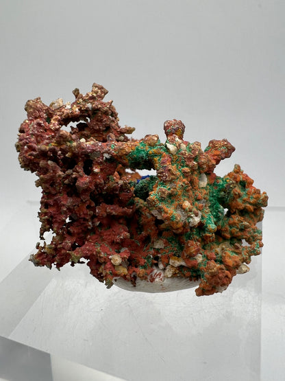 Copper, Malachite, And Azurite Specimen. All Natural Mixed Mineral Specimen From Morocco.