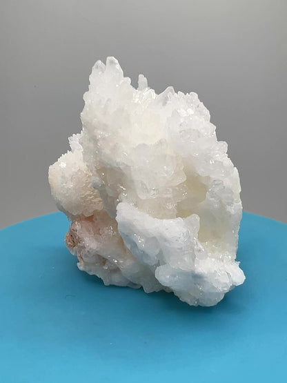 White Aragonite Crystal Specimen. Gorgeous Cave Calcite From Mexico.