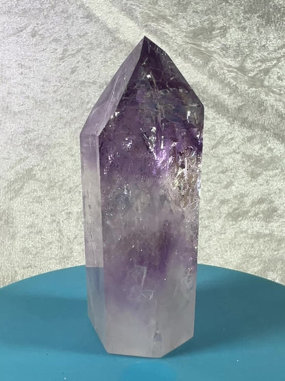 Phantom Amethyst Tower. Gorgeous Amethyst With Amazing Rainbows. High Quality Rare Crystal.