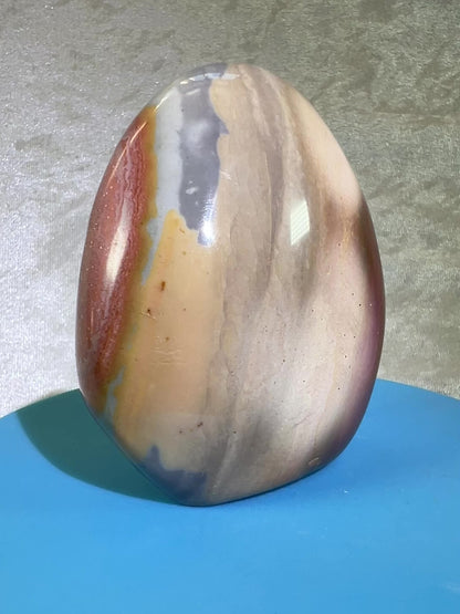 Polychrome Jasper Polished Freeform. Gorgeous Desert Jasper From Madagascar. Very Rare Shades Of Blue.